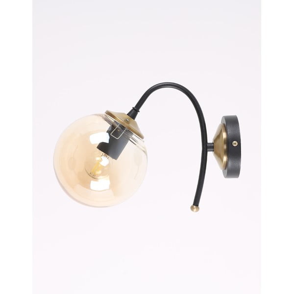 Kinkiet w czarno-żółtym kolorze ø 15 cm Yoyo – Squid Lighting