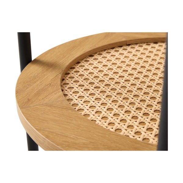 Okrągły stolik w dekorze dębu ø 50 cm Pensacola – Unique Furniture-image-3