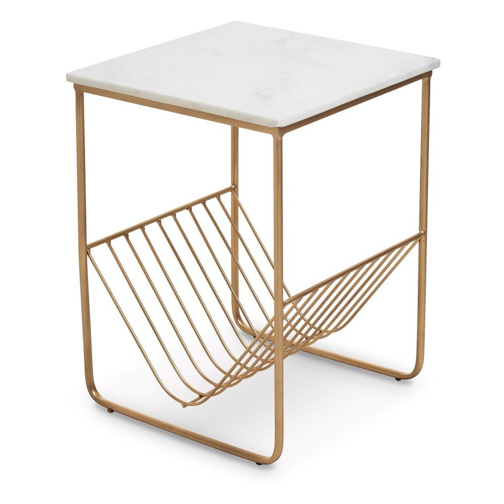 Stolik z marmurowym blatem 40x40 cm Mandoli – Premier Housewares