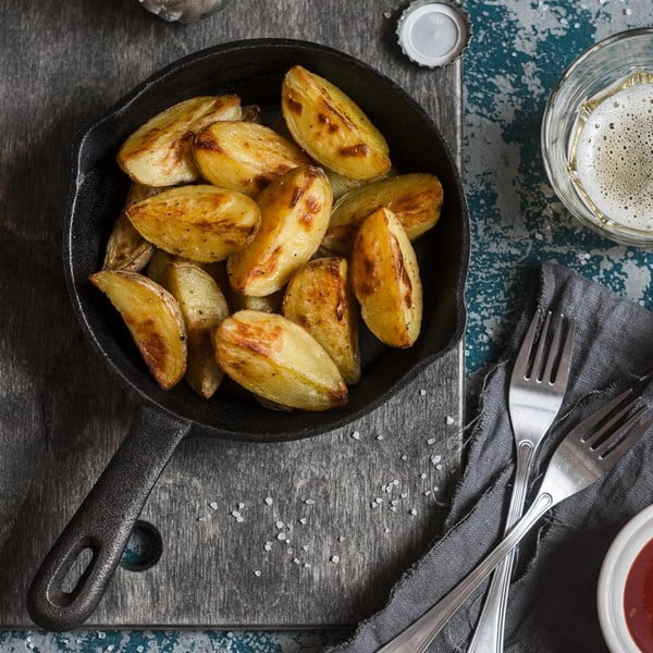 Patelnia żeliwna do grillowania ø 24 cm Litina – Orion-image-1