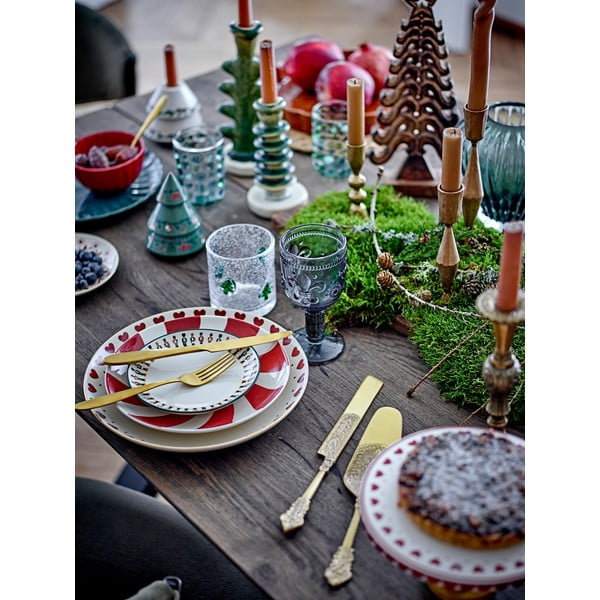 Kremowy kamionkowy talerz deserowy ze świątecznym motywem ø 16 cm Jolly – Bloomingville-image-2