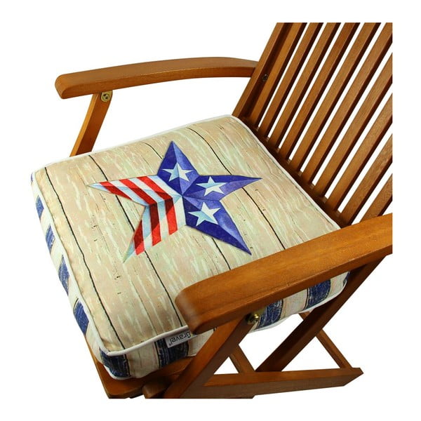 Poduszka na krzesło z wypełnieniem Gravel Birken, 42x42 cm-image-1