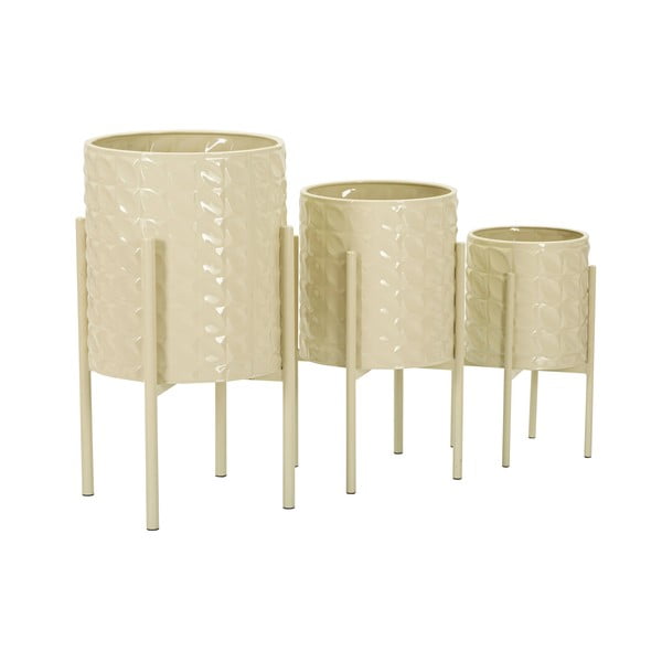 Metalowe osłonki na doniczki zestaw 3 szt. ø 36 cm Betsy – Mauro Ferretti-image-3