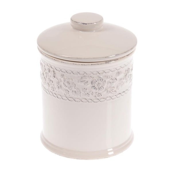 Ceramiczny pojemnik In White, 20 cm