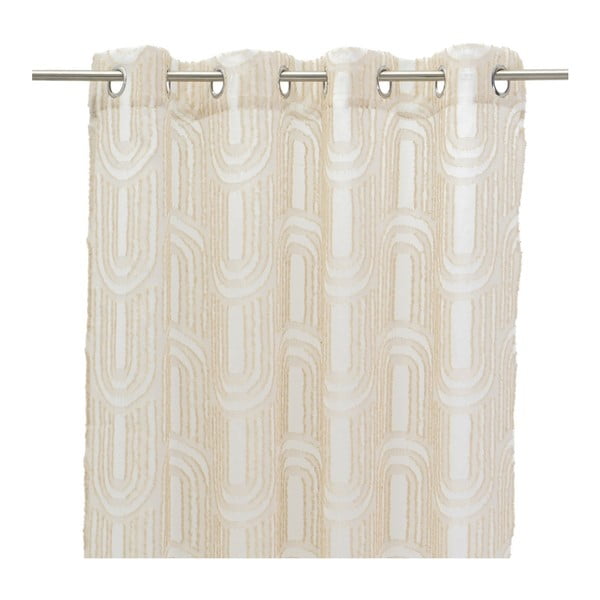 Beżowa firanka 140x260 cm Relief Arch – Casa Selección