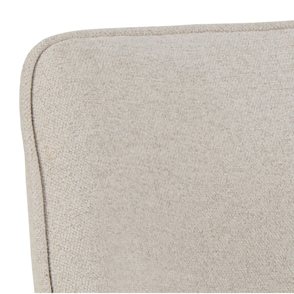 Beżowy tapicerowany fotel jadalniany z podłokietnikami Graham – Actona-image-4