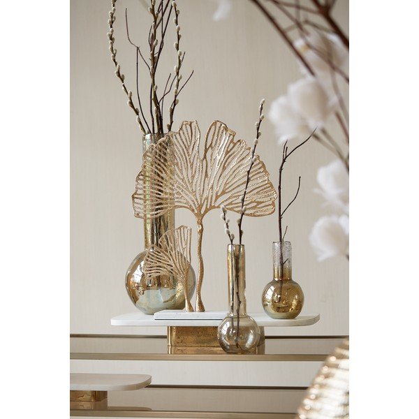 Metalowa figurka (wysokość 48 cm) Leaf – Light & Living-image-1