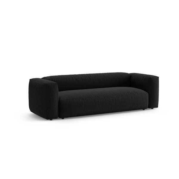 Czarna rozkładana sofa modułowa 264 cm – Micadoni -image-3