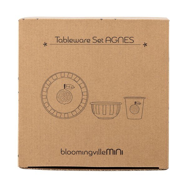 Metalowy zestaw naczyń dla dzieci 3 szt. Agnes – Bloomingville Mini-image-2