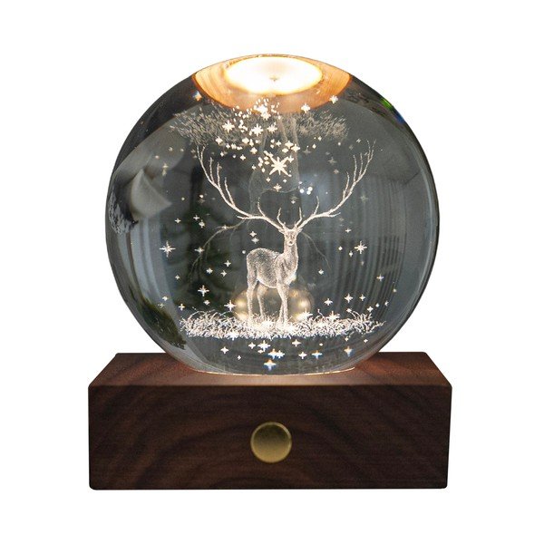 Ciemnobrązowa dekoracja świetlna na USB Amber – Gingko