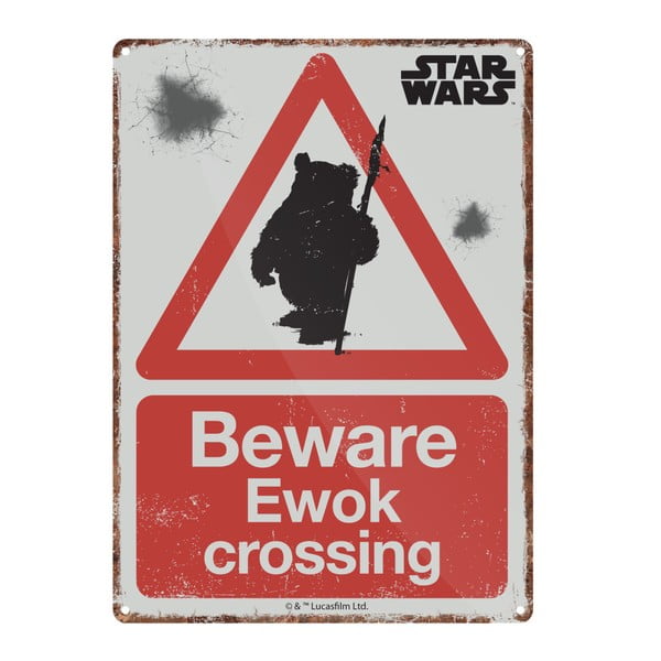 Tabliczka dekoracyjna Star Wars™ Ewok, 15 x 21 cm
