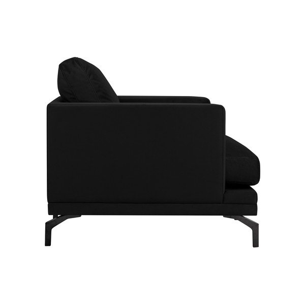 Czarny fotel z czarną konstrukcją Windsor & Co Sofas Jupiter-image-2