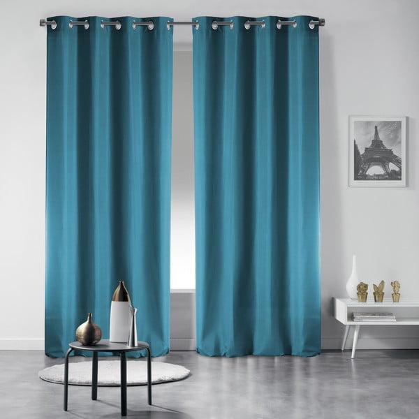 Niebieska zasłona zaciemniająca 135x280 cm Occult – douceur d'intérieur-image-4