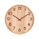 Jasnobrązowy zegar ścienny z drewna lipy Karlsson Pure Medium, ø 40 cm