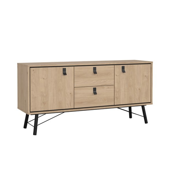 Komoda w dekorze dębu w naturalnym kolorze 150x72x40 cm Ry – Tvilum-image-3