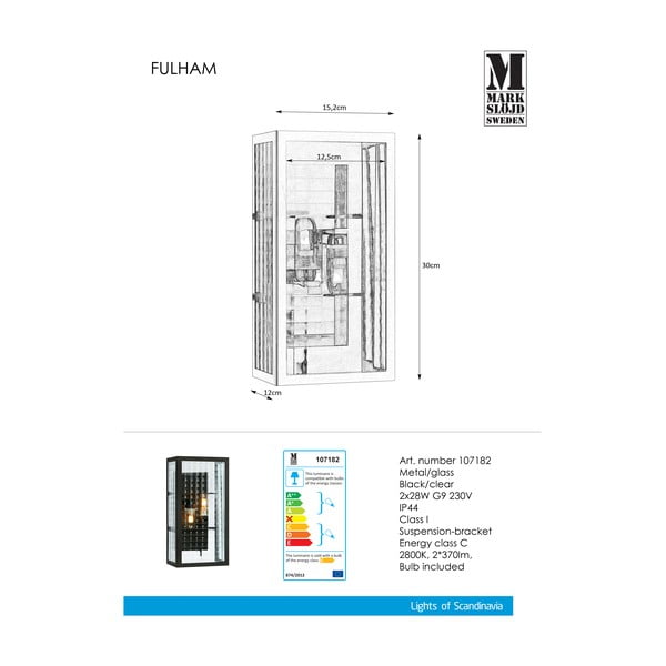 Czarny kinkiet Markslöjd Fulham-image-2