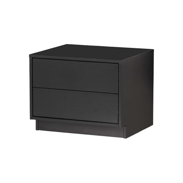 Czarna modułowa szafka pod TV z litego drewna sosnowego 50x40 cm Finca – WOOOD-image-2