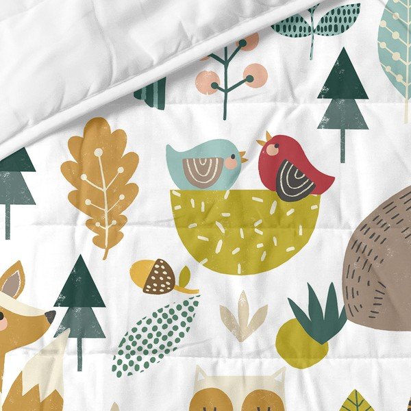 Bawełniana narzuta dziecięca 260x180 cm Harvestwood – Moshi Moshi-image-1