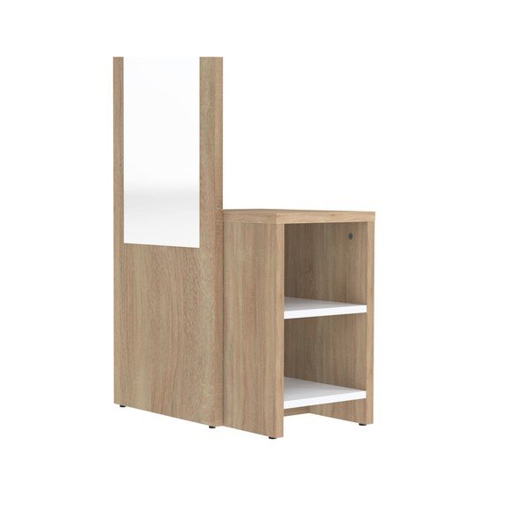Komplet lustra, wieszaka i szafki do przedpokoju w dekorze drewna dębowego TemaHome Vestibulo-image-4