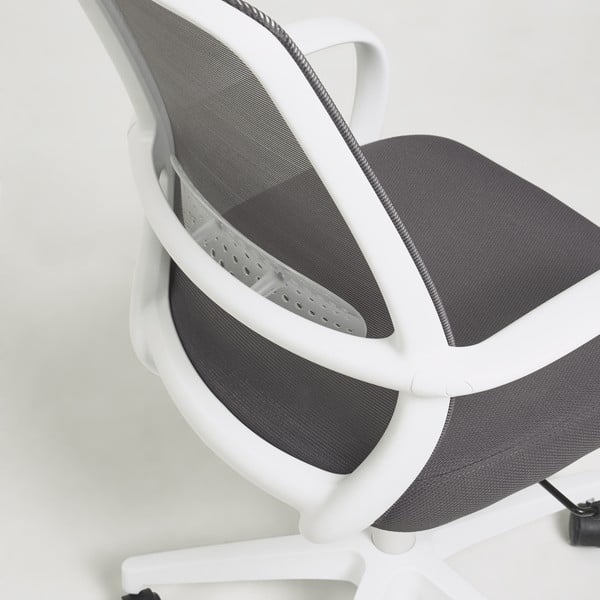 Szare krzesło biurowe Kave Home Melva-image-1