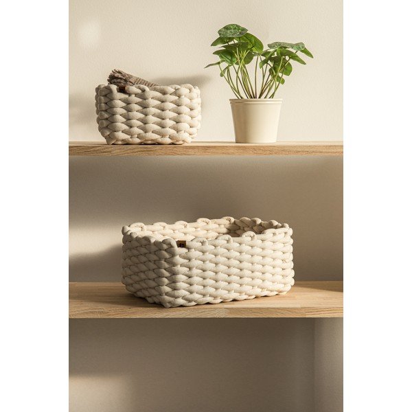 Tekstylny koszyk 35x25x14 cm Peach Skin M – Bigso-image-3