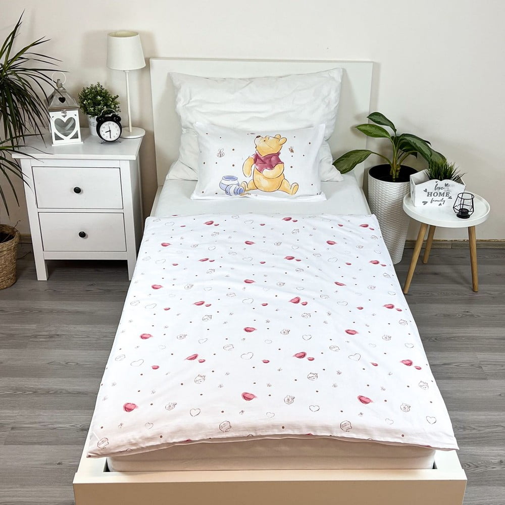 Biała bawełniana pościel dziecięca do łóżeczka 100x135 cm WTP "Birthday party" – Jerry Fabrics (zdjęcie 3)