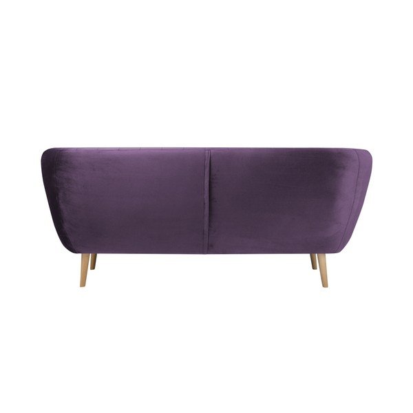 Fioletowa sofa 3-osobowa Mazzini Sofas Benito-image-4