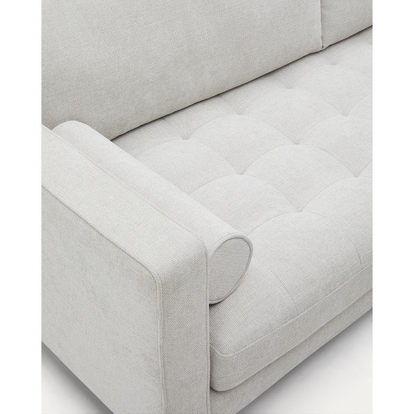 Szarobeżowa sofa  z tkaniny szenilowej 222 cm Debra – Kave Home-image-2