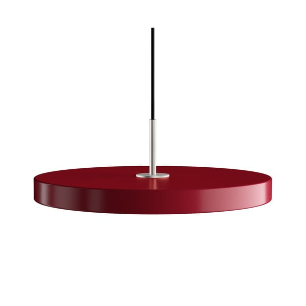 Czerwona lampa wisząca LED z metalowym kloszem ø 43 cm Asteria Medium – UMAGE