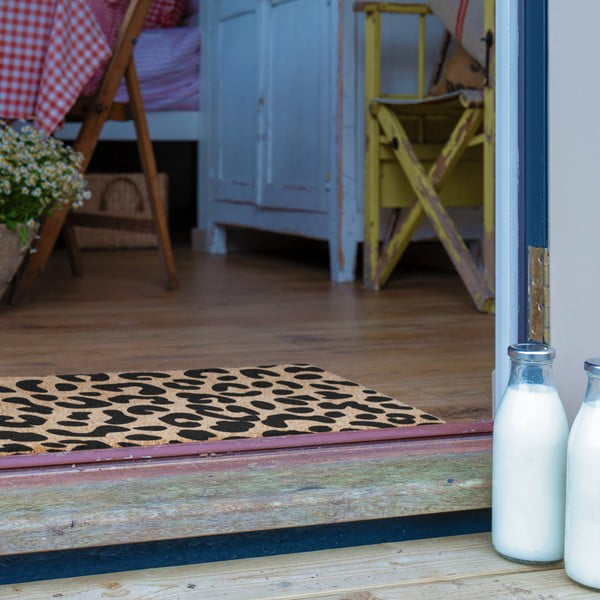 Wycieraczka z włókna kokosowego 40x60 cm Leopard – Artsy Doormats-image-4