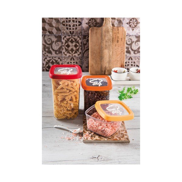 Pomarańczowy pojemnik na żywność Snips, 1 l-image-2
