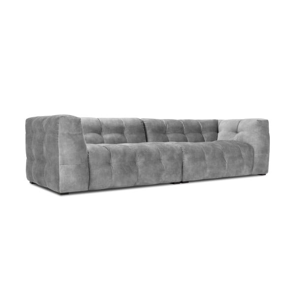Szara aksamitna sofa Windsor & Co Sofas Vesta, 280 cm-image-3