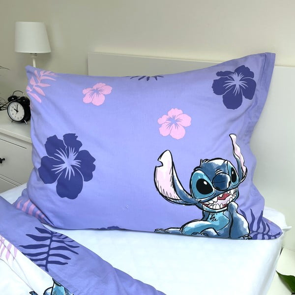 Bawełniana dziecięca pościel jednoosobowa 140x200 cm Lilo and Stitch – Jerry Fabrics-image-3