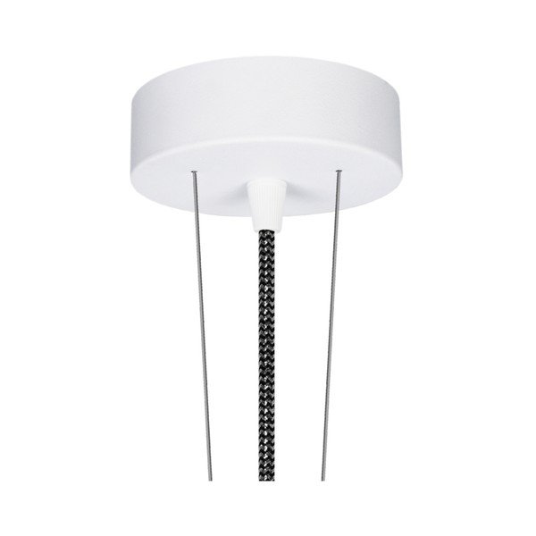 Srebrna lampa wisząca z czarnym kablem Sotto Luce MOMO-image-1