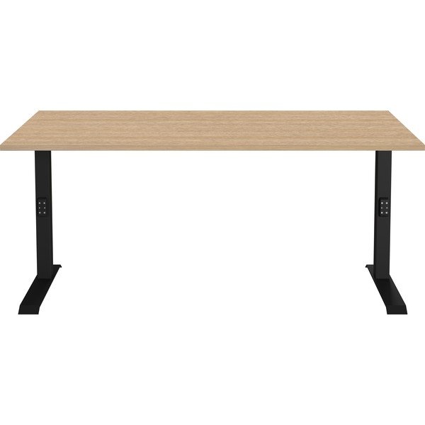Biurko z regulowaną wysokością z blatem w dekorze dębu 80x160 cm Lissabon – Germania-image-2