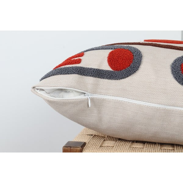 Lniana poszewka na poduszkę 43x43 cm Geometrik – Mioli Decor-image-3