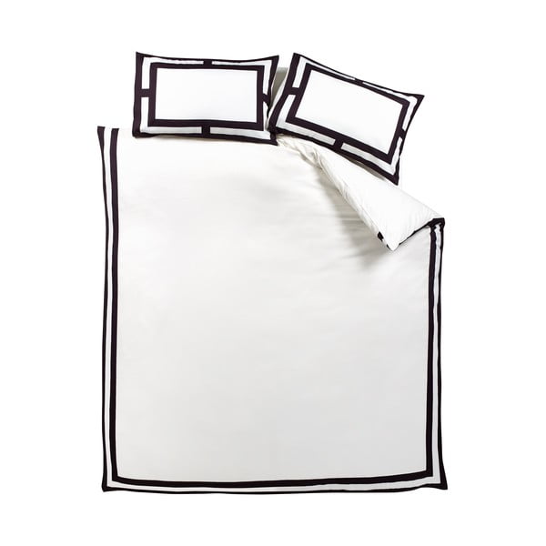 Czarno-biała pościel dwuosobowa 200x200 cm Mono Panel – Catherine Lansfield