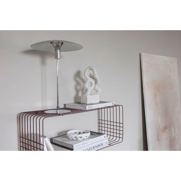 Bordowa wielopoziomowa metalowa półka 70 cm Wire – Mette Ditmer Denmark-image-2