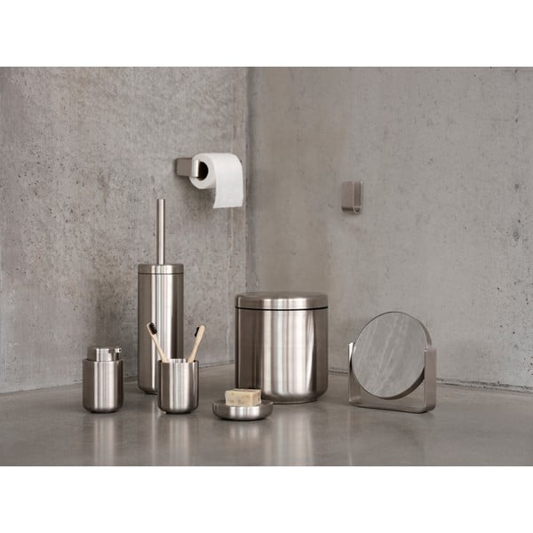 Dozownik do mydła ze stali nierdzewnej w kolorze matowego srebra 250 ml Ume Steel – Zone-image-2