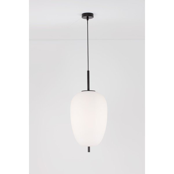Biała/czarna szklana lampa wisząca ø 27 cm Lato – Nova Luce-image-3