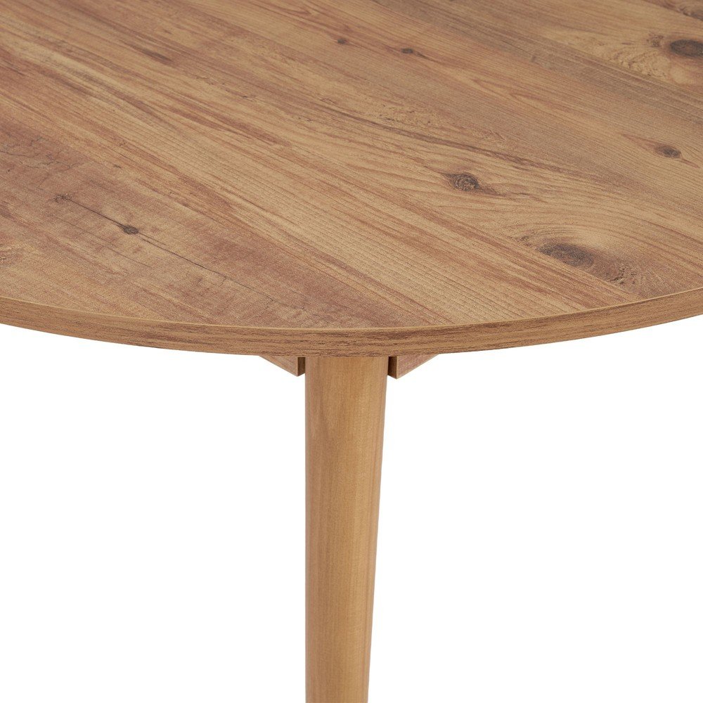 Okrągły rozkładany stół z dodatkowym blatem w dekorze sosny ø 100 cm Viona – Kalune Design (zdjęcie 9)