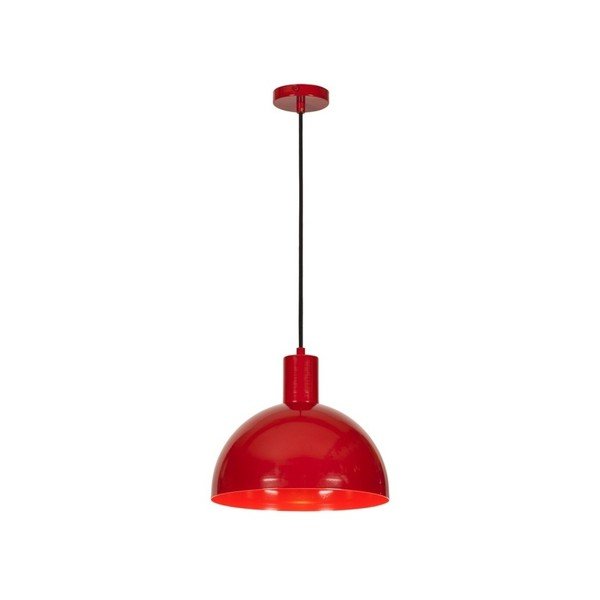 Czerwona lampa wisząca Ochy