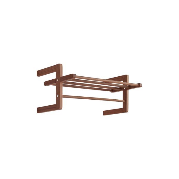 Wieszak z litego drewna sosnowego w ciemnym naturalnym kolorze 70x30 cm Eddison – Jotex