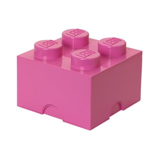 Różowy kwadratowy pojemnik LEGO®