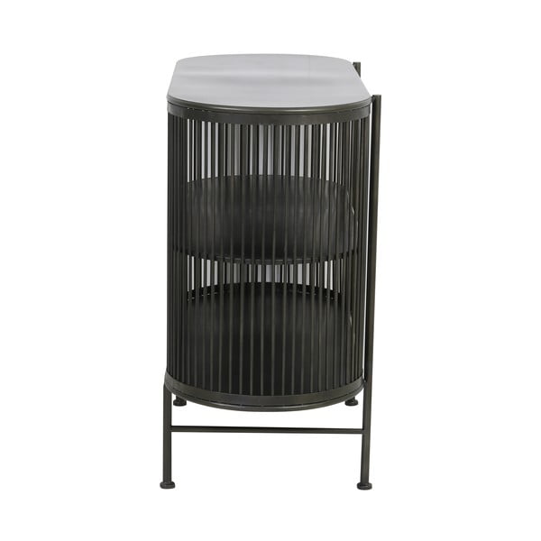 Czarna metalowa komoda 100x80 cm Yinthe – Light & Living-image-4