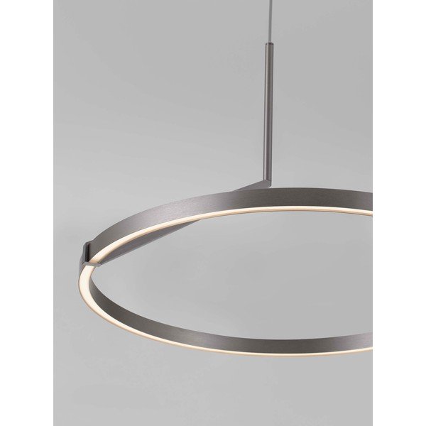 Aluminiowa lampa wisząca LED ze ściemniaczem w kolorze srebra ø 60 cm Tilia – Nova Luce-image-2