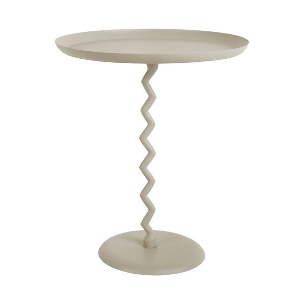 Metalowy okrągły stolik ø 44 cm Zig Zag – Leitmotiv