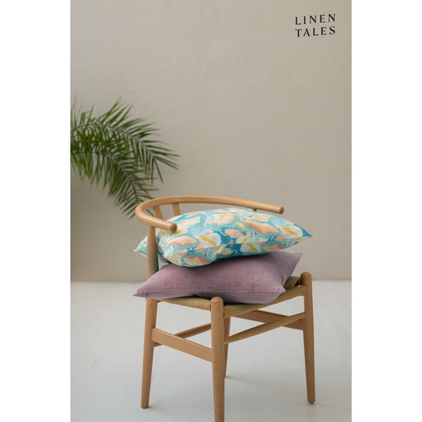 Lniana poszewka na poduszkę 40x40 cm Ashes of Roses – Linen Tales-image-1