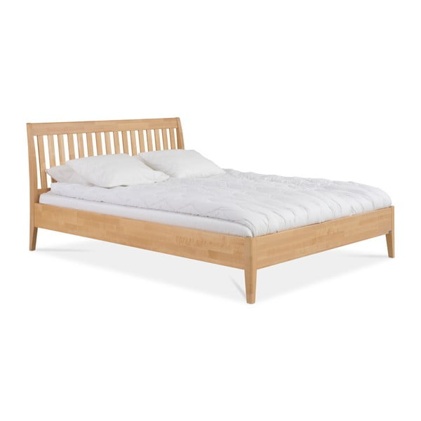 Łóżko wykonane ręcznie z litej brzozy Kiteen Matinea, 180x200 cm