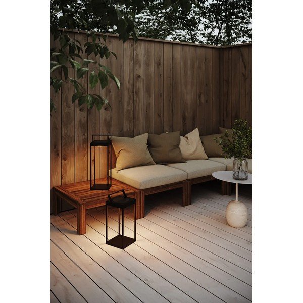 Czarny zewnętrzny lampion solarny LED na USB (wysokość 42 cm) Pure – Markslöjd-image-2